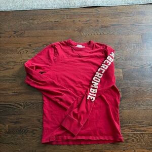 Y2K Abercrombie & Fitch Bright Red Crewneck